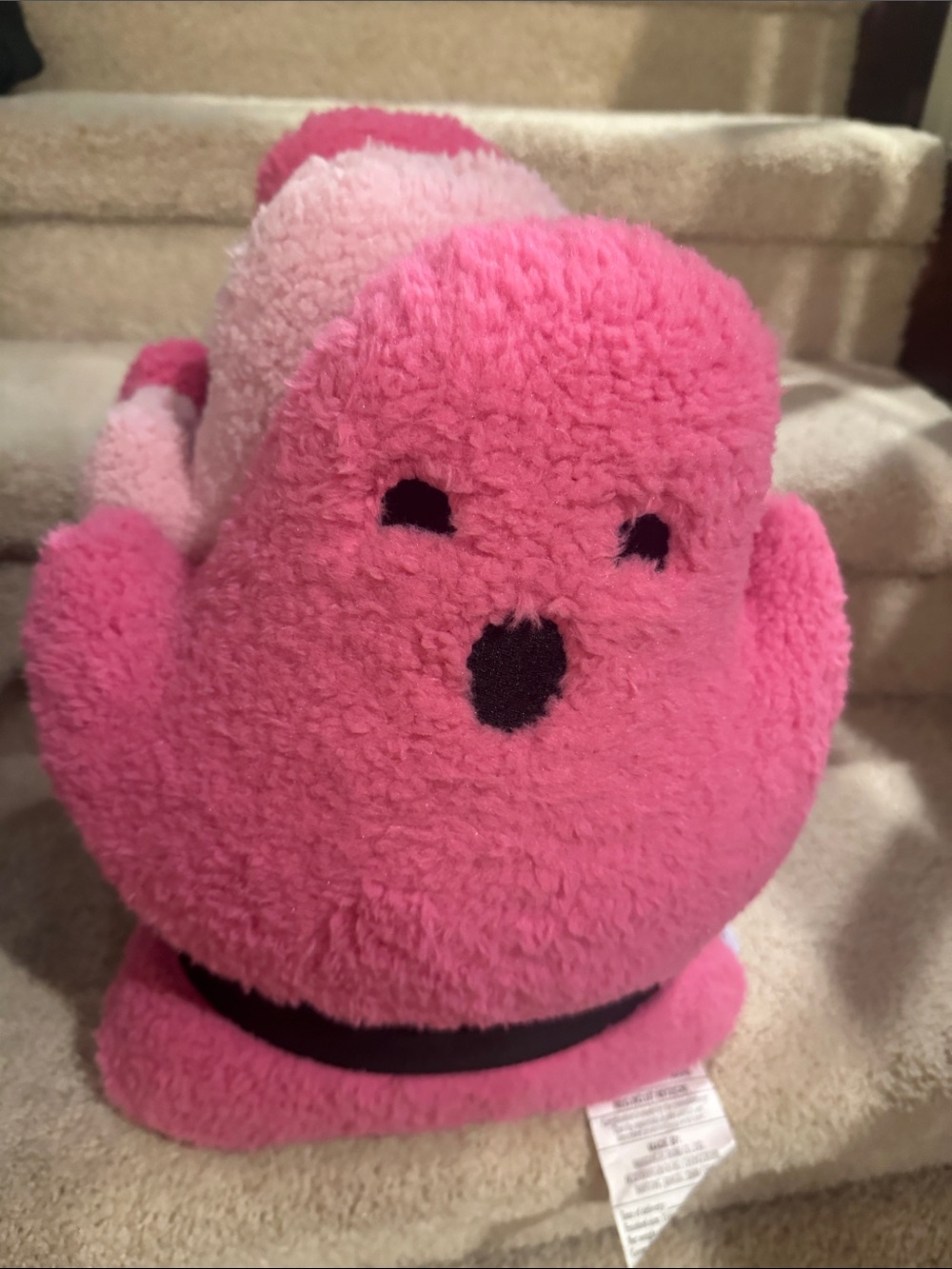 Plush Pink ghost pillows- Soft Pink Cuddly Character